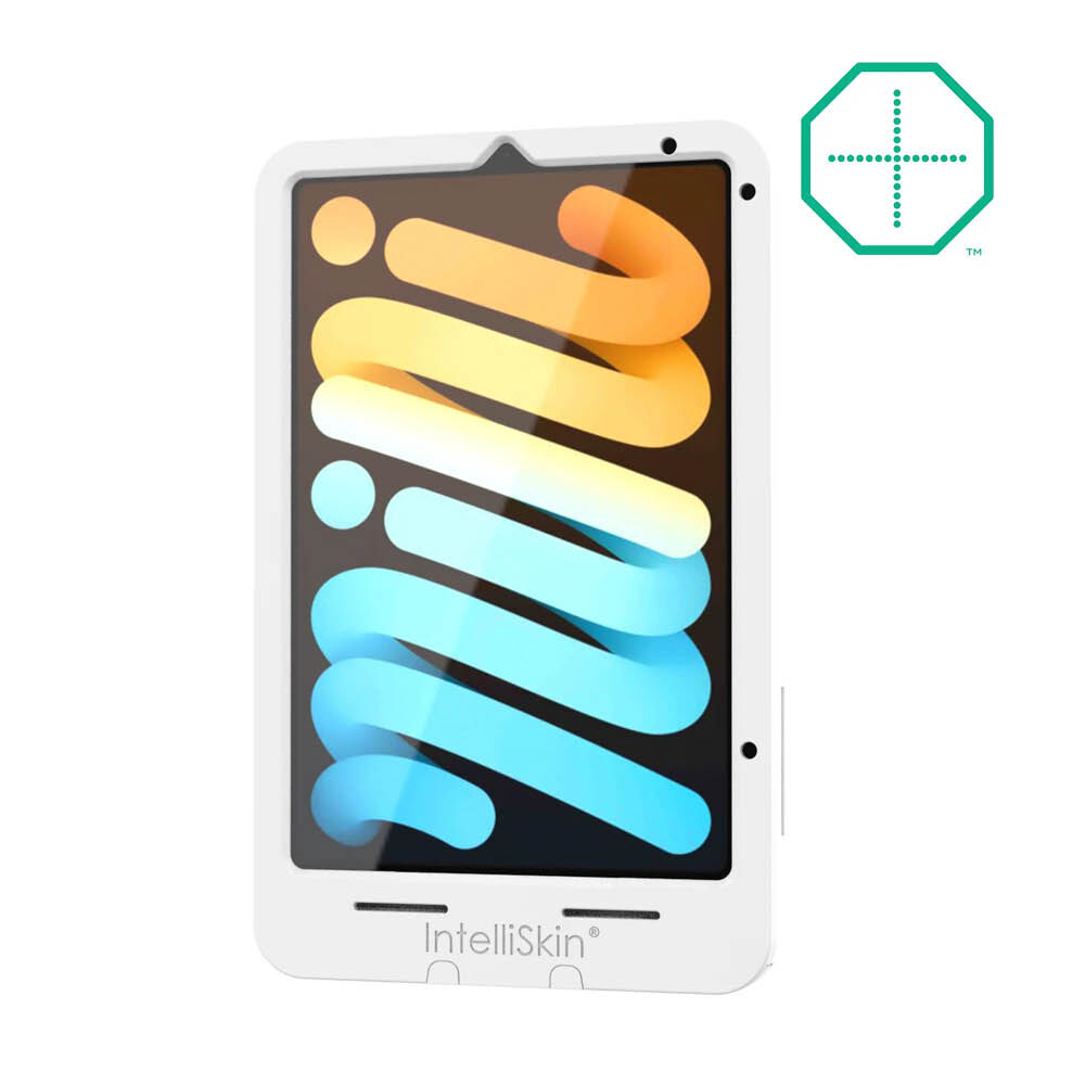 RAM Mounts IntelliSkin Thin Case Ladeschutzhülle für Apple iPad mini 6 & mini (A17 Pro) - GDS-Technologie - Rückseitige Pogo-Pads - USB-C-Anschluss (Extern) - Grau