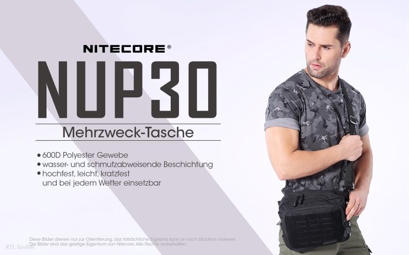 Nitecore NUP30, schwarz