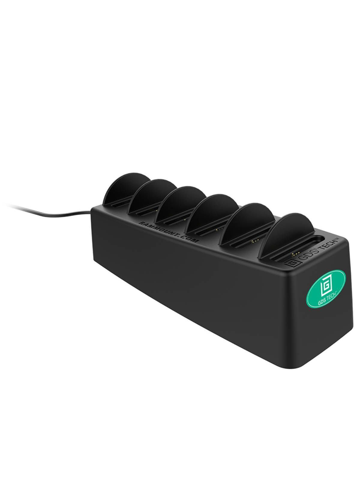 RAM Mounts 6-fach GDS Tisch-Ladestation mit Power Delivery für Tablets & Smartphones - In IntelliSkin Next Gen Schutzhülle
