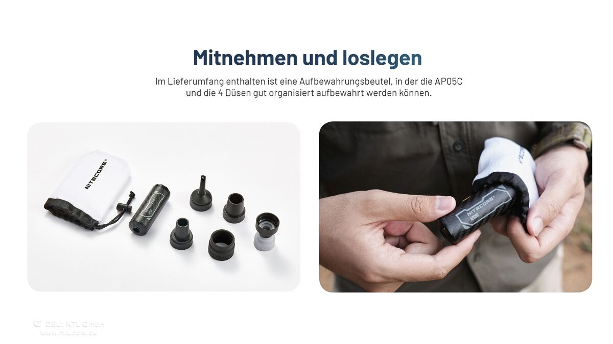 Nitecore AP05C - Minipumpe