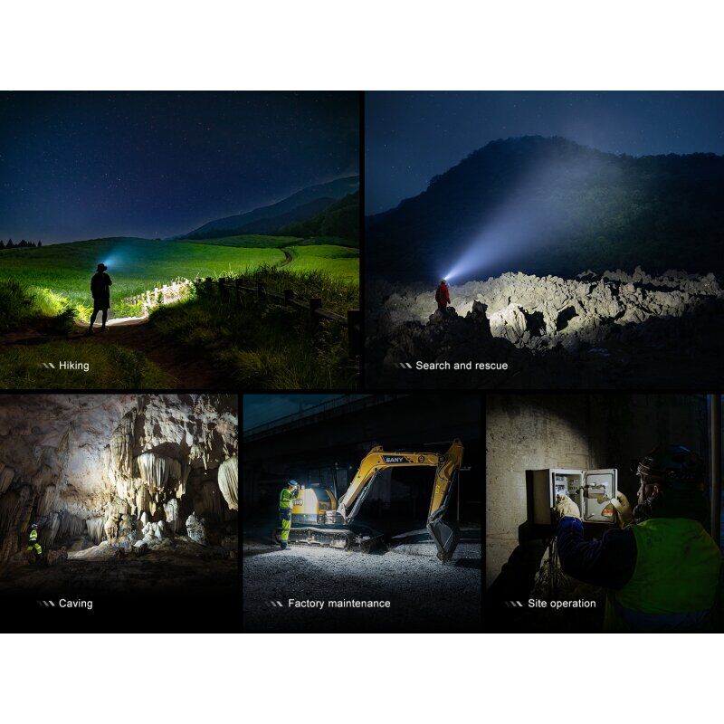 Fenix HM65R V2.0 Stirnlampe mit 2.200 Lumen im Einsatz in einer Anwendungssituation