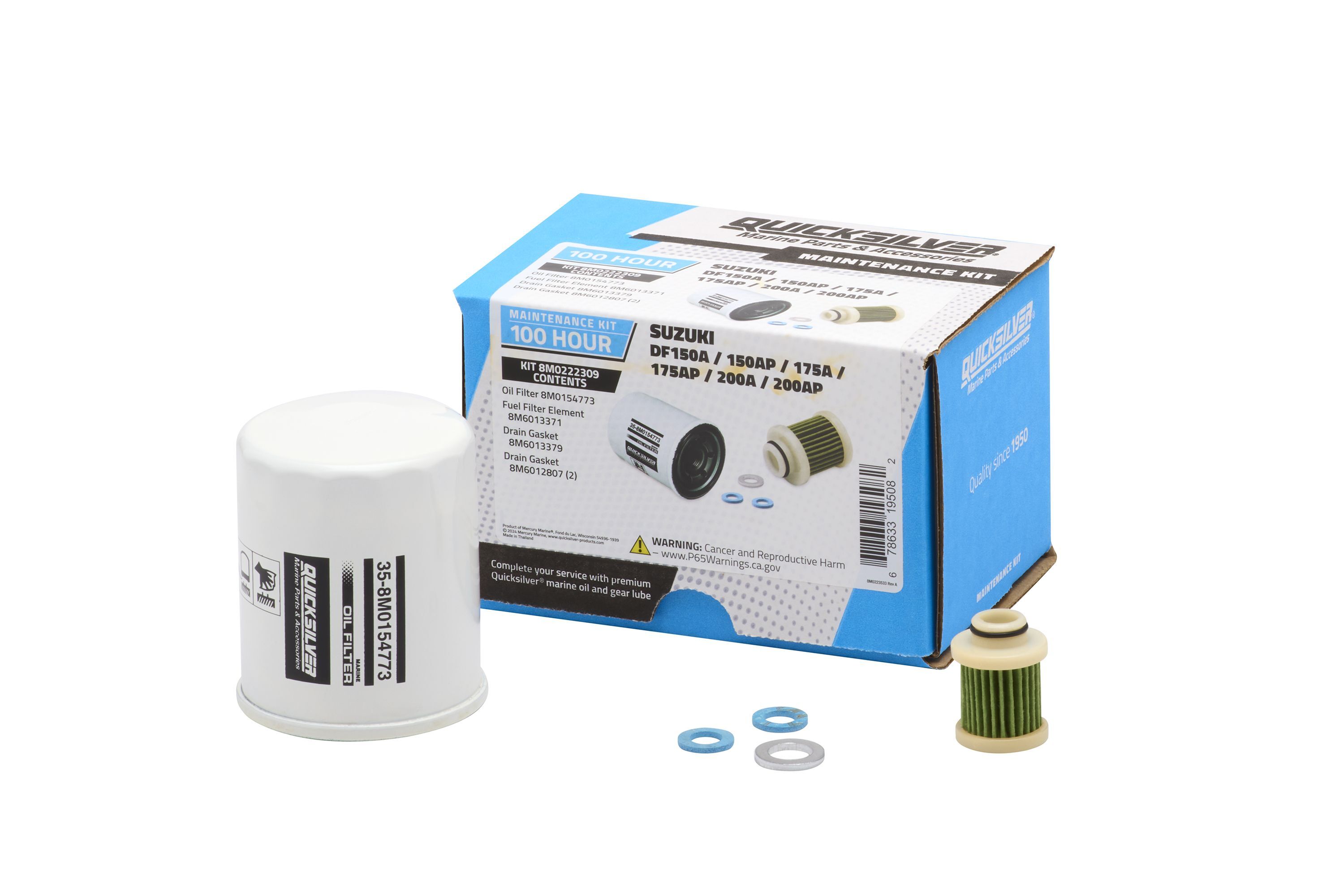 Quicksilver Wartungskit Suzuki DF150A/150AP/175A/175AP/200A/200AP Quicksilver Wartungskit Suzuki DF150A/150AP/175A/175AP/200A/200AP