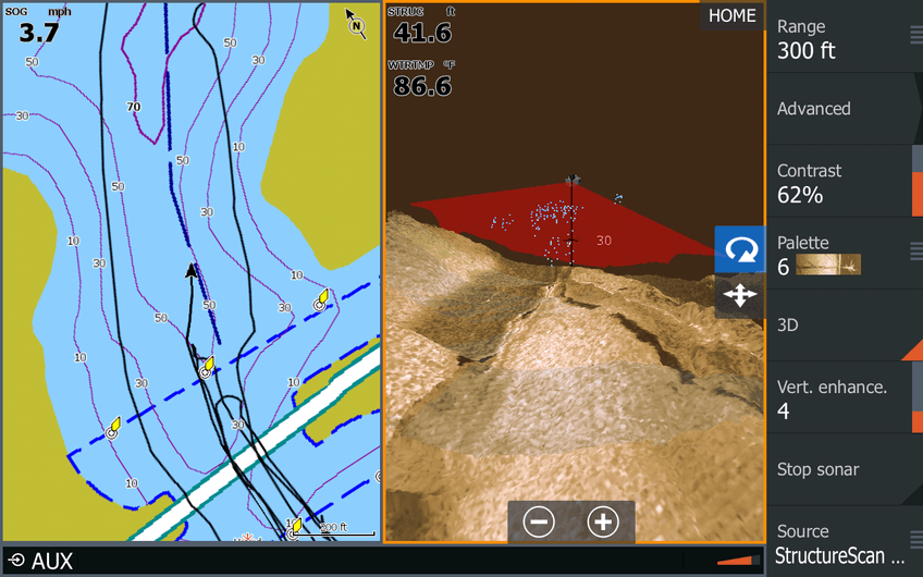 Lowrance StructureScan 3D in Aktion