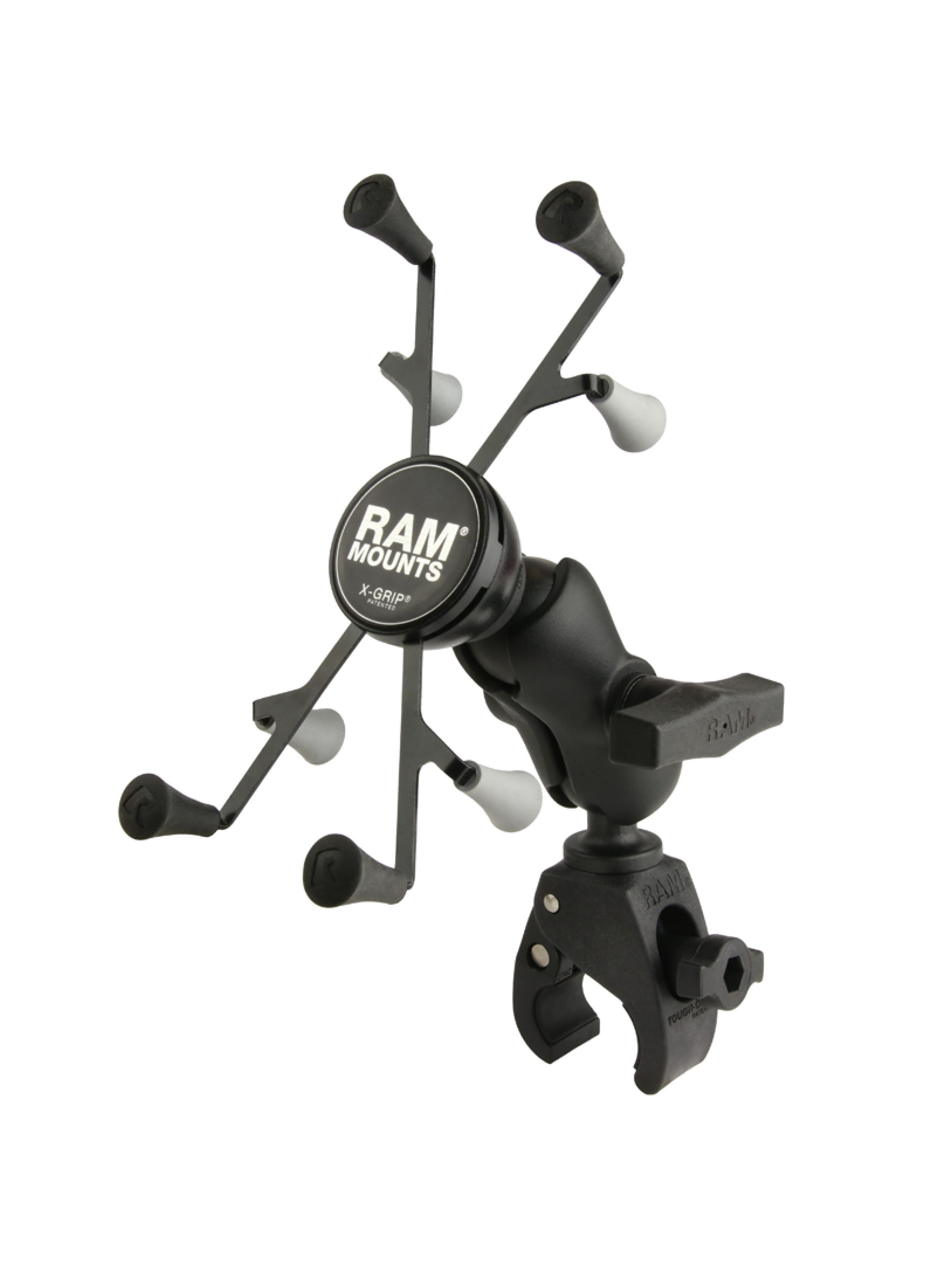 RAM Mounts X-Grip Klemm-Halterung für 7-8 Zoll Tablets - C-Kugel (1,5 Zoll), Tough-Claw klein (Durchmesser 15,9-29,0 mm), kurzer Verbindungsarm (ca. 90 mm)