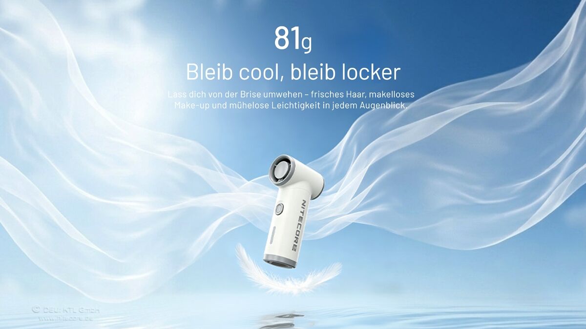 Nitecore NEF NANO - Mini-Handventilator, violet