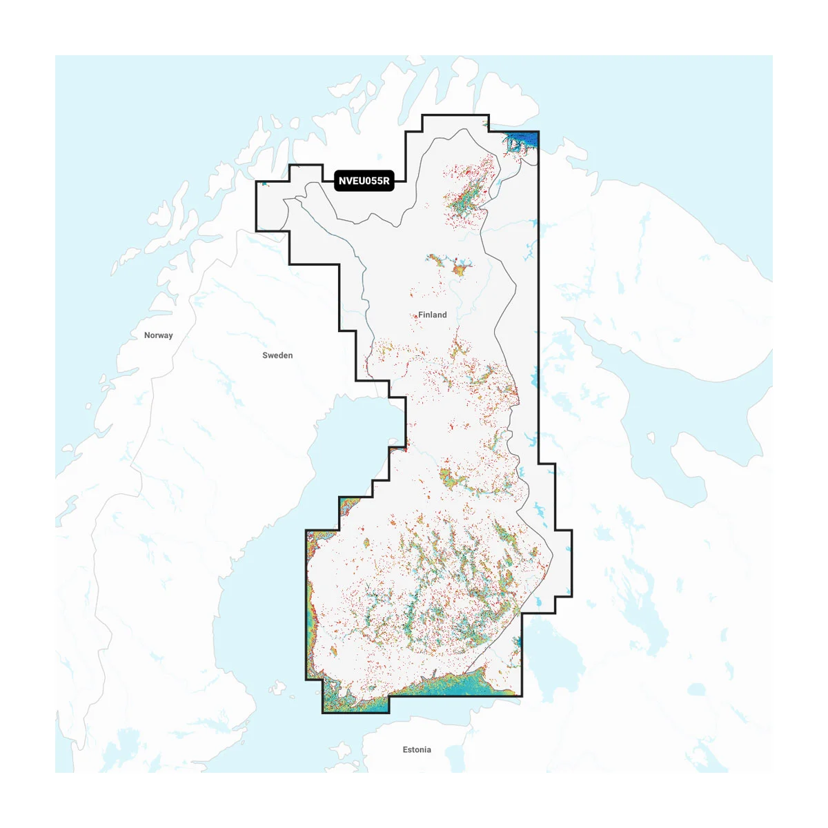 Garmin Navionics Vision+ NVEU055R Finnland, Seen & Flüsse Seekarte für Binnengewässer