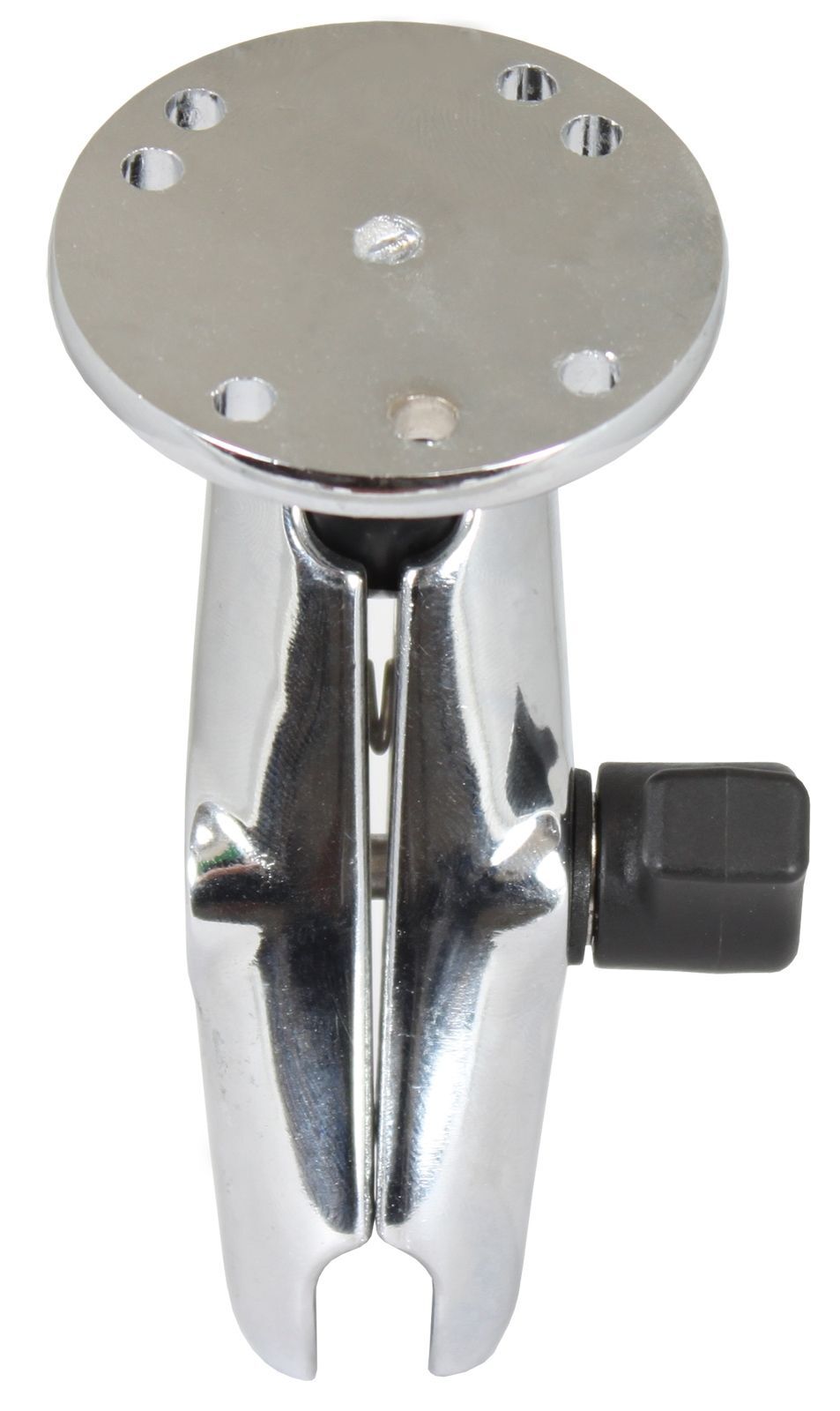 RAM Mounts Chrom-Set - mittlerer Verbindungsarm, runde Basisplatte (AMPS), B-Kugel (1 Zoll), im Polybeutel