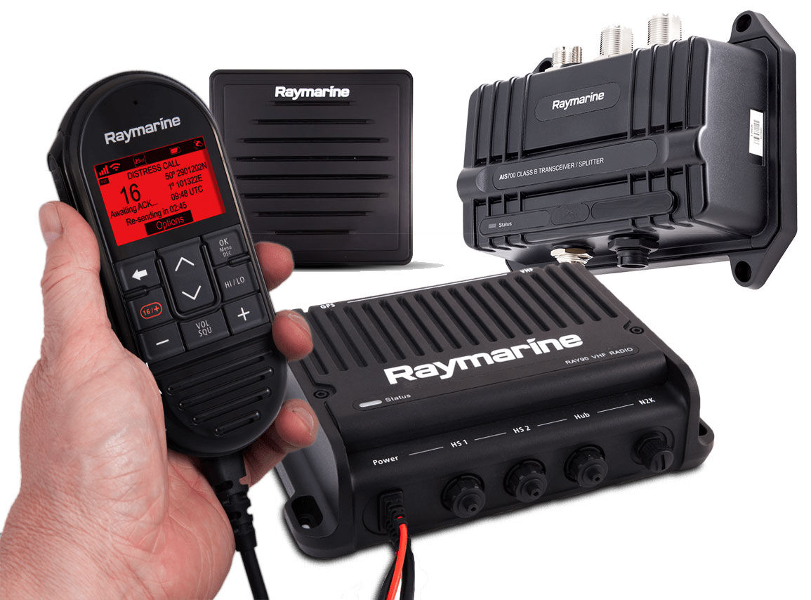 Ray90_AIS700_T70424 Raymarine Ray90 Blackbox UKW See-/Binnenfunkanlage mit AIS700