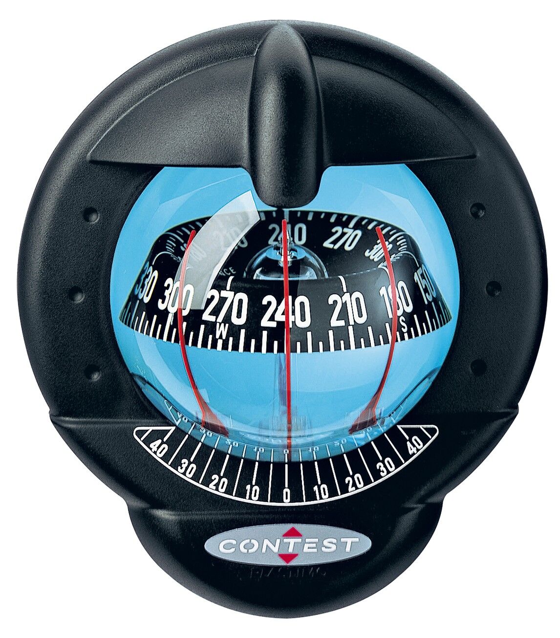 Plastimo Kompass Contest 101 für geneigte Schotten 10-25° schwarz, schwarz