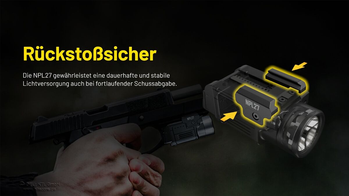 Nitecore Waffenleuchte NPL27
