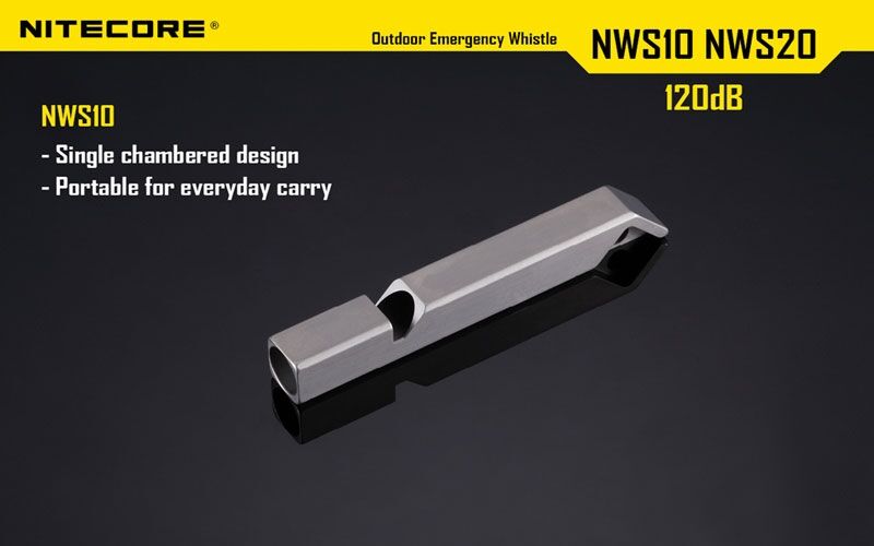 Nitecore Notsignal Pfeife - eine Kammer