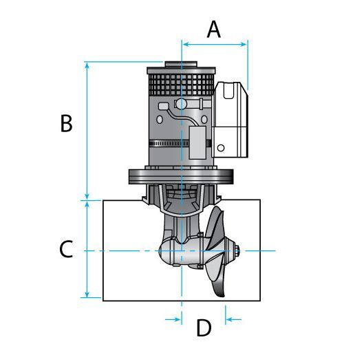 ss-product-9269-0-0 Lewmar Bugstrahlruder Set 125 TT (Kit) 2.0kW 12V 35kgf