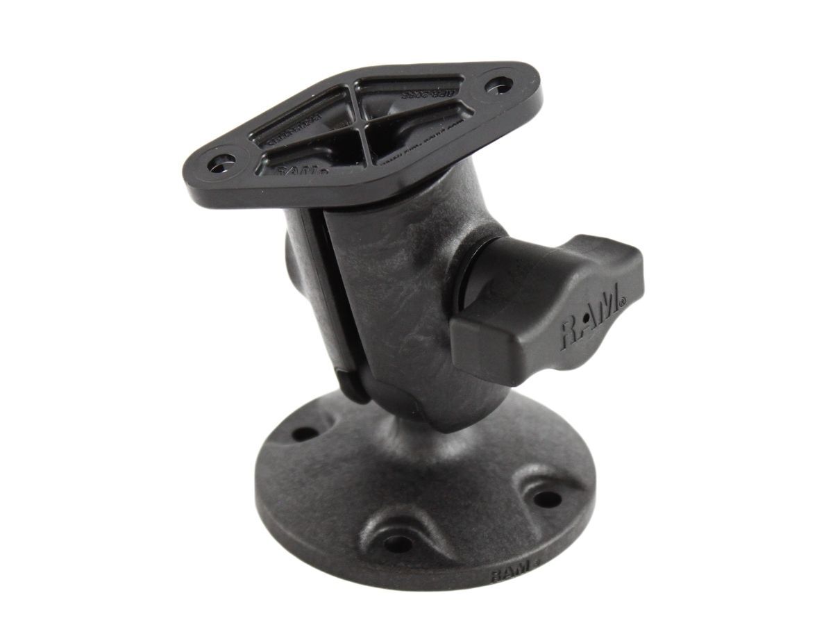 RAM Mounts Verbundstoff-Aufbau-Set - runde Basisplatte, Octagon-Adapterarm, Octagon-Adapter (Diamond/Trapez), B-Kugel (1 Zoll), im Polybeutel