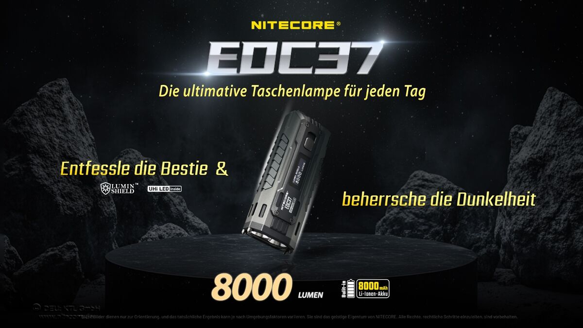 Nitecore EDC37 - 8000 Lumen