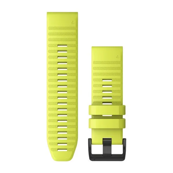 Garmin QuickFit®-Armband Silikon (26 mm) Amp Yellow, Teile in Schwarz