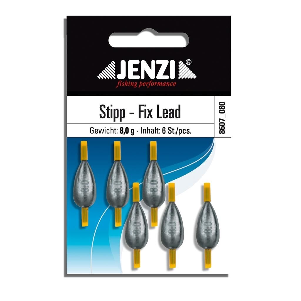 Jenzi Stipp-Fix-Lead Tropfenblei  mit Silikonschlauch Anzahl 6 St/SB 8,0 g