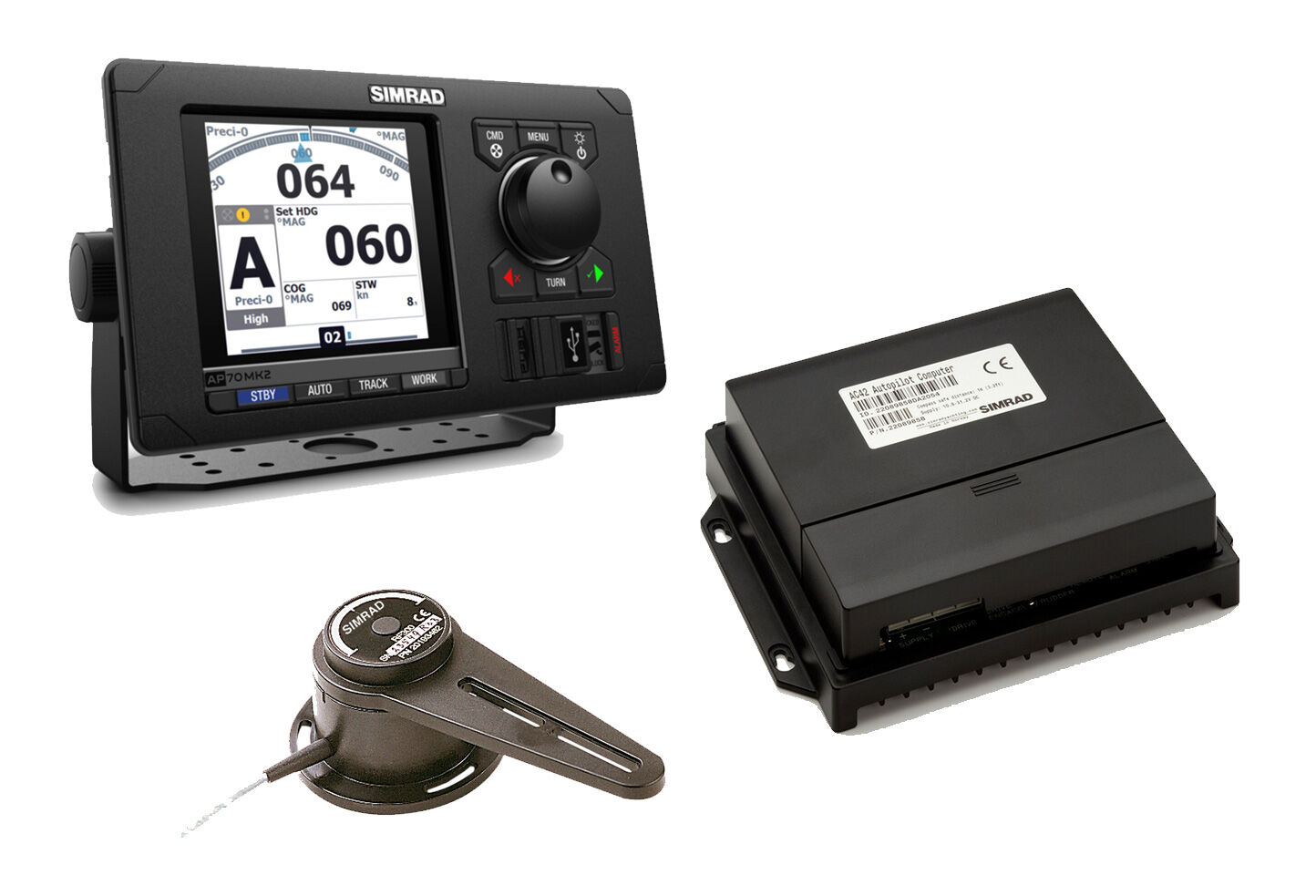 Simrad_AC70_AP70MK2_RF300_Autopilot_Set Simrad AP70 MK2 Pro Pack (AP70 MK2, AC70, RF300)