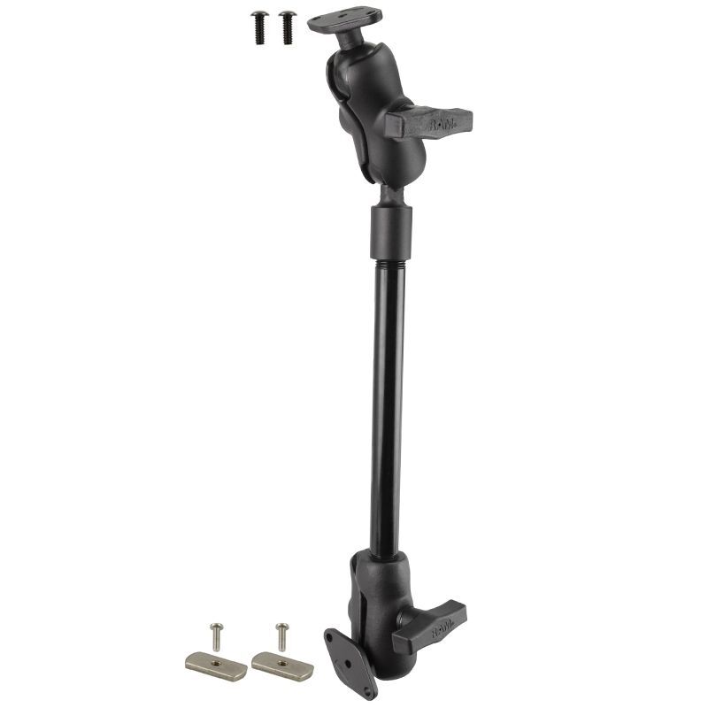 RAM Mounts Set für Rollstühle - C-Kugel (1,5 Zoll), Xbox Adaptive Controller Adapter, Aluminiumrohr (228,6 mm), Verbindungsarme