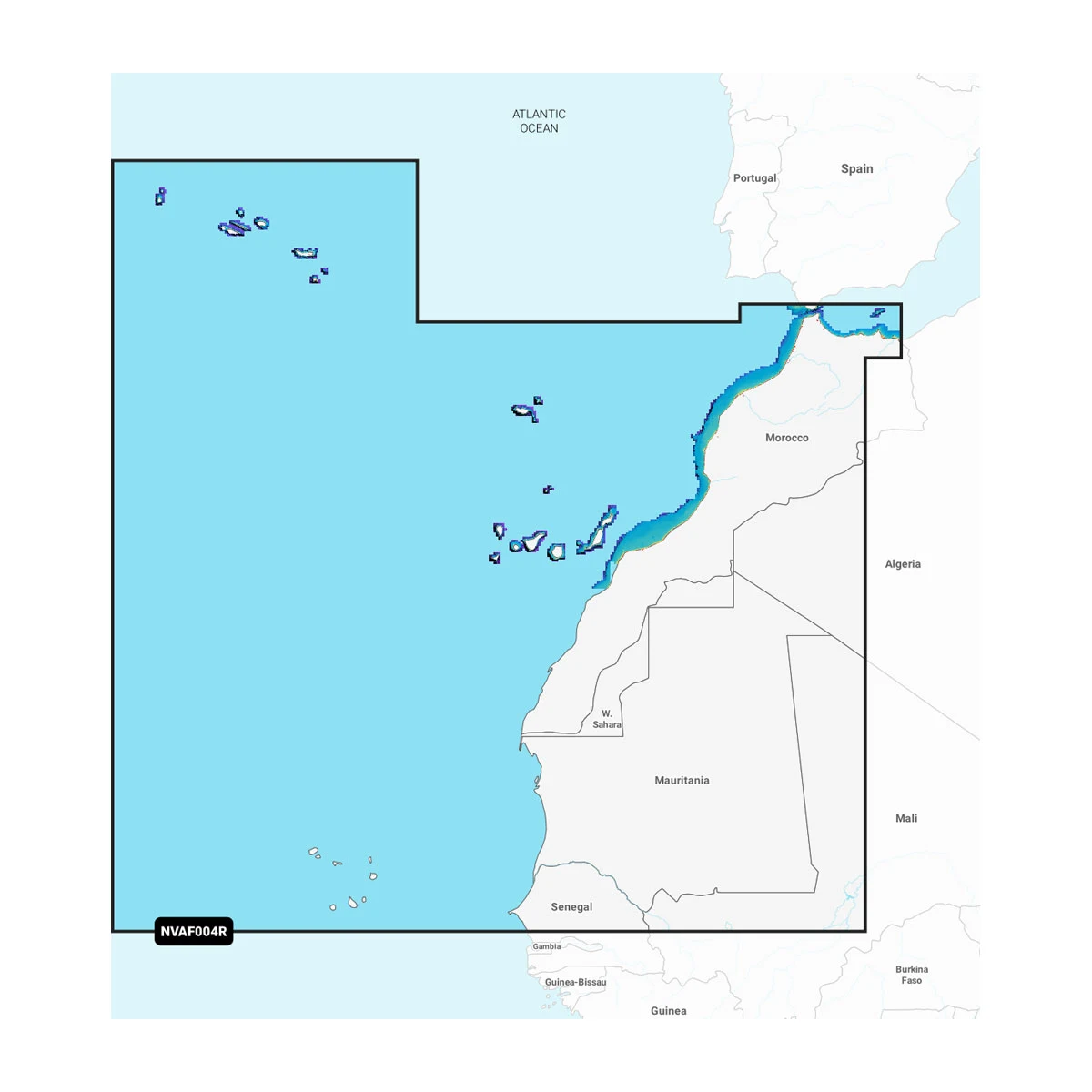 Garmin Navionics Vision+ NVAF004R Afrika, Nordwesten Seekarte