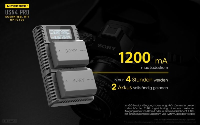 Nitecore USN4 PRO - für Sony Cameras