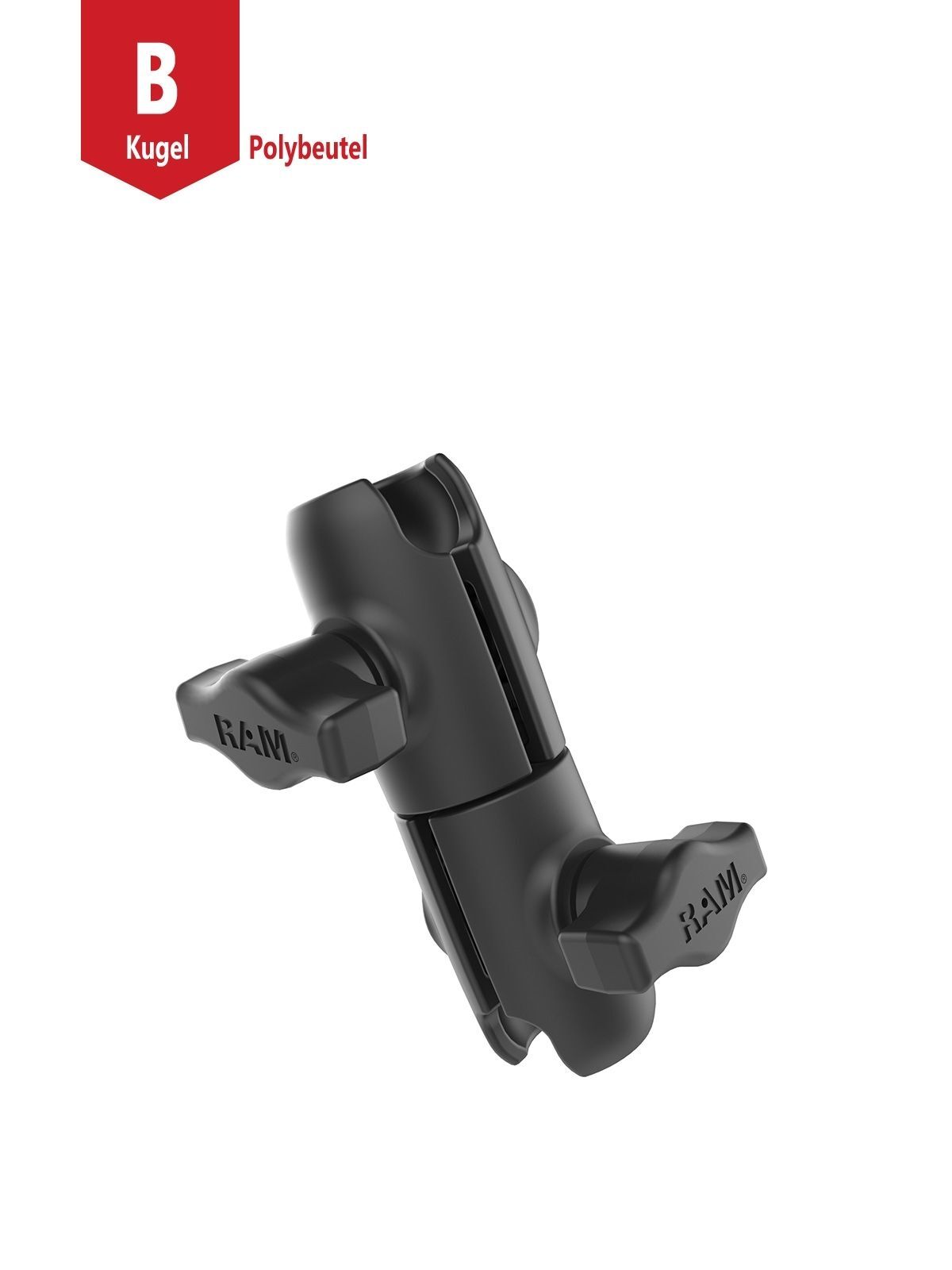 RAM Mounts Verbundstoff-Verbindungsarm mit 360° Drehgelenk - B-Kugel (1 Zoll), im Polybeutel