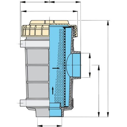Vetus Wasserfilter 1320 63mm Ø