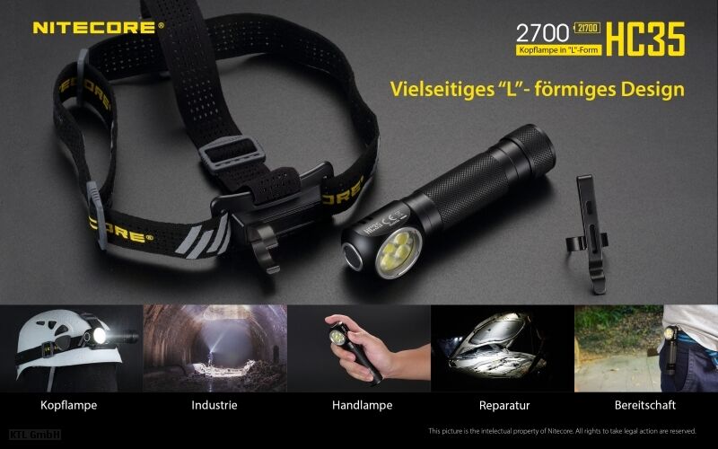 Nitecore HC35 inkl. NL2140HP