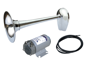 messingverhromte-signalhorn-mit-kompressor-einklang-l-449mm-o200mm-12v-123db-a-630hz-mit-zulassung