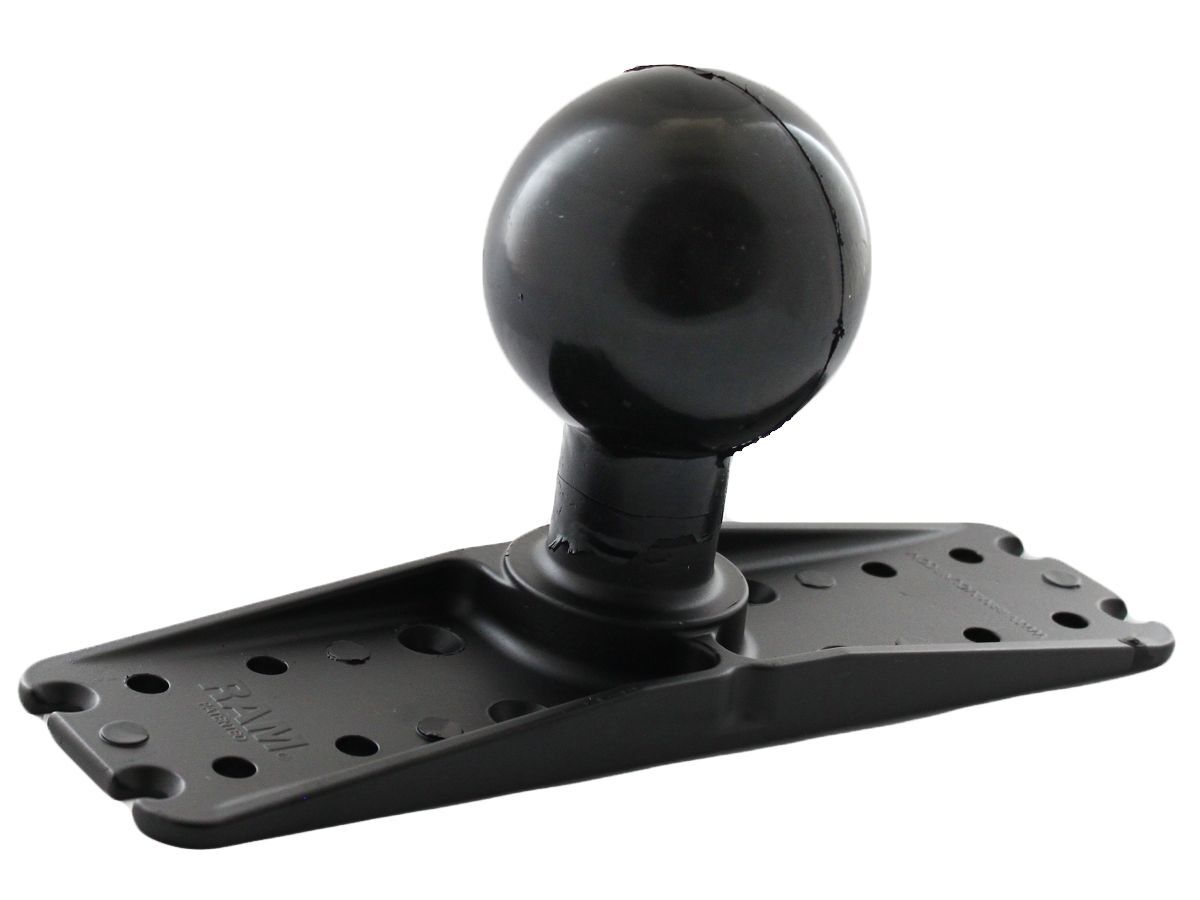 RAM Mounts Adapterplatte (div. Lochraster) - 4 Extra-Löcher, 76,2 x 279,4 mm, E-Kugel (3,38 Zoll), im Polybeutel