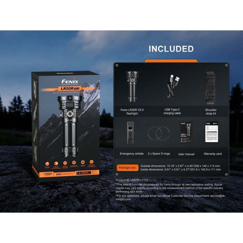 Fenix LR50R V2.0 LED Taschenlampe
