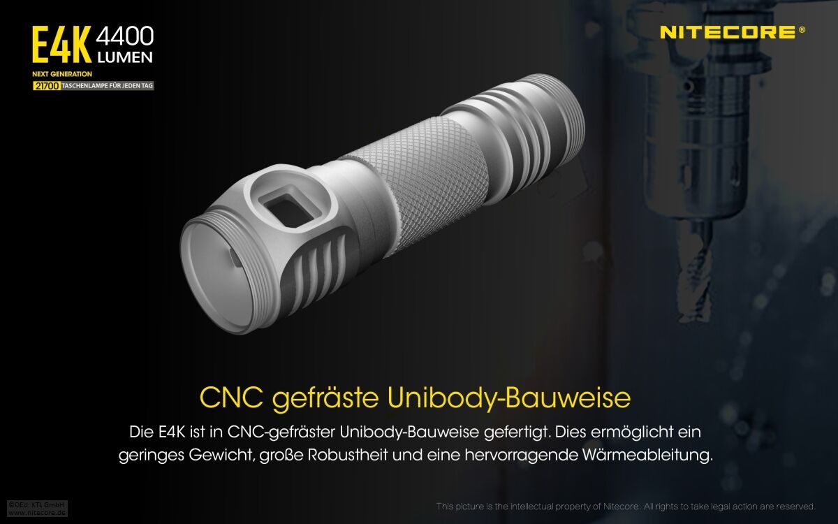 Nitecore E4K - 4400 Lumen