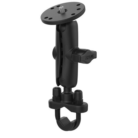 RAM Mounts Kamera-Halterung für Lenker/Rohre - mit Klemmschelle, 1/4"-20 Gewindestift, B-Kugel (1 Zoll), im Polybeutel
