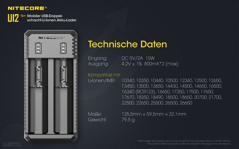 Nitecore USB Lader UI2