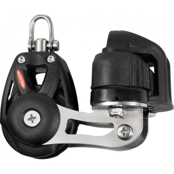 Ronstan RF48120 S40 BB Orbit Block, Single, Cleat, Swivel Shackle Ronstan RF48120 S40 BB Orbit Block, Single, Cleat, Swivel Shackle
