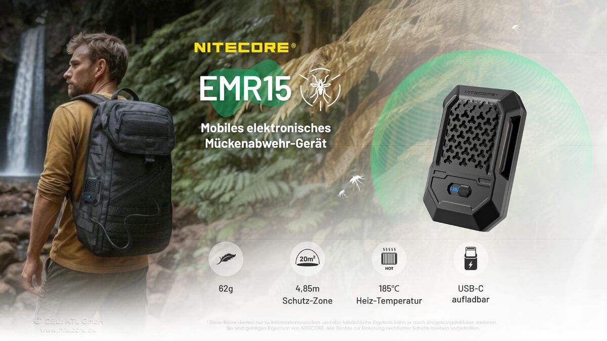 Nitecore EMR15 - Mückenabwehr