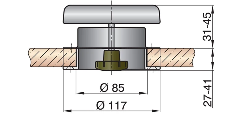 Vetus Pilzlüfter PORTOS1, AISI 316
