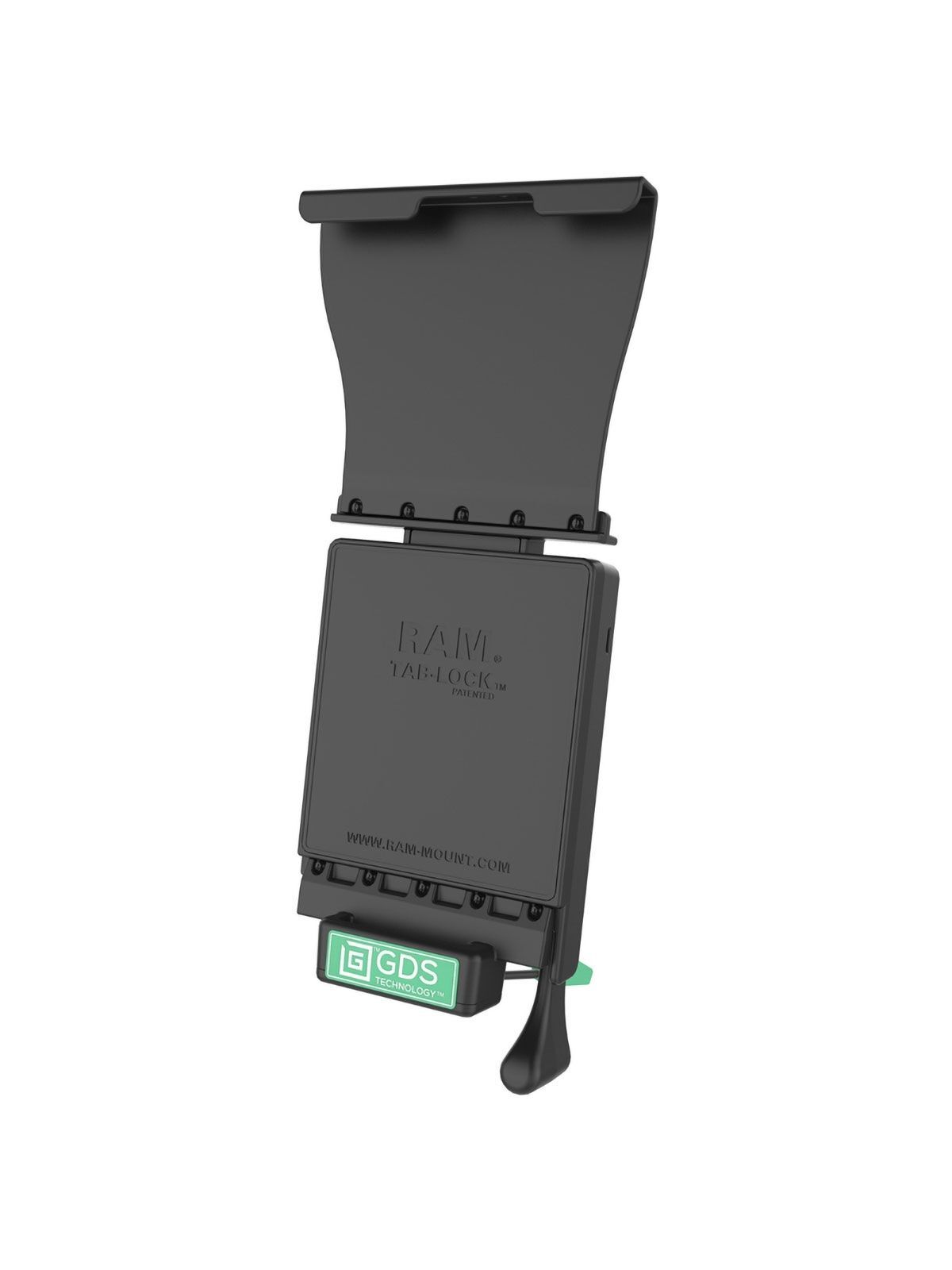 RAM Mounts GDS Halteschale (Schlüsselverriegelung) für Apple iPad Pro 12.9“ (3-5 Gen.) - In IntelliSkin Schutzhülle - USB-C-Anschluss