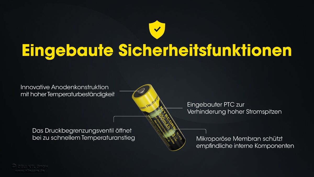 Nitecore 14500 Akku 1000mAh - NL1410