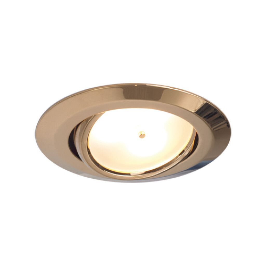 LED-Einbauleuchte EB15-2 (Master), schwenkbar, gold-glanz, 10-30V DC, max. 3W, warmweiß, mit Dimmer