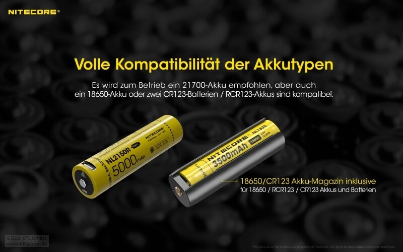 Nitecore NEW P30 inkl. NL2150R
