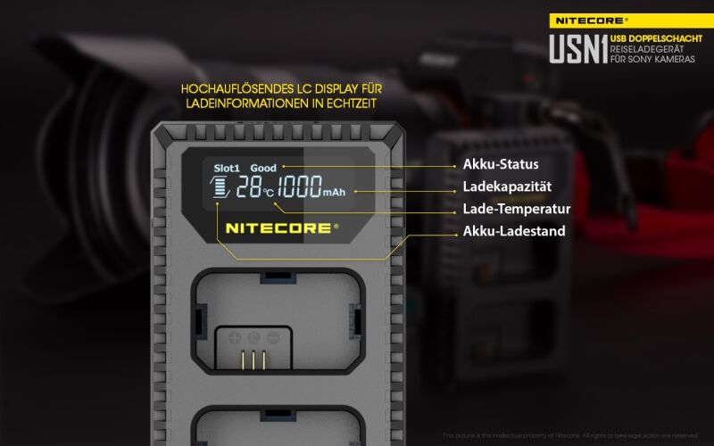 Nitecore USN1 - für Sony Cameras