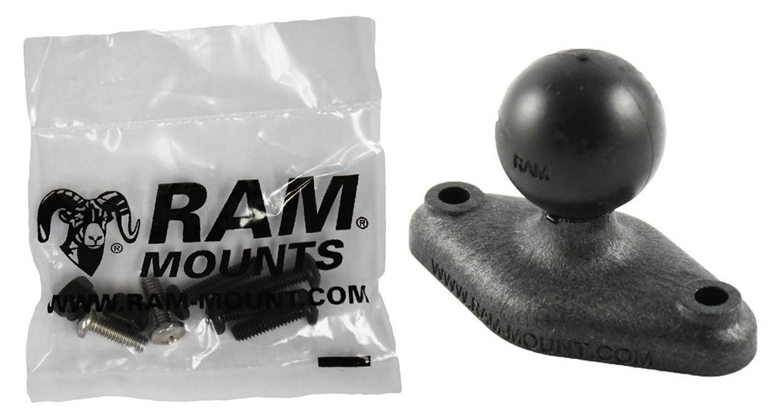 RAM Mounts Verbundstoff Diamond-Basisplatte (Trapez) - B-Kugel (1 Zoll), Schrauben-Set