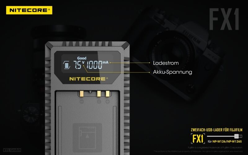 Nitecore FX1 - für Fuji Cameras