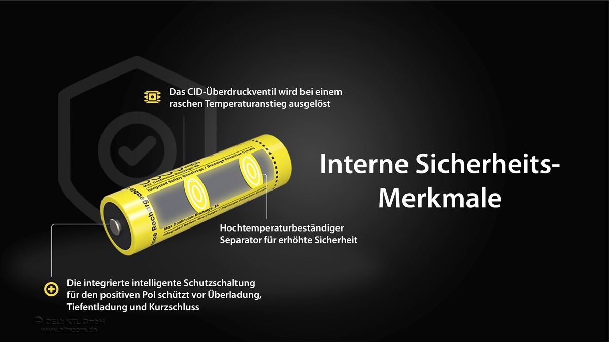 Nitecore Li-Ion Akku Typ 21700 - 5500mAh - NL2155