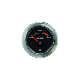 Vetus Schmutzwasseranzeige, schwarz, 12/24 Volt