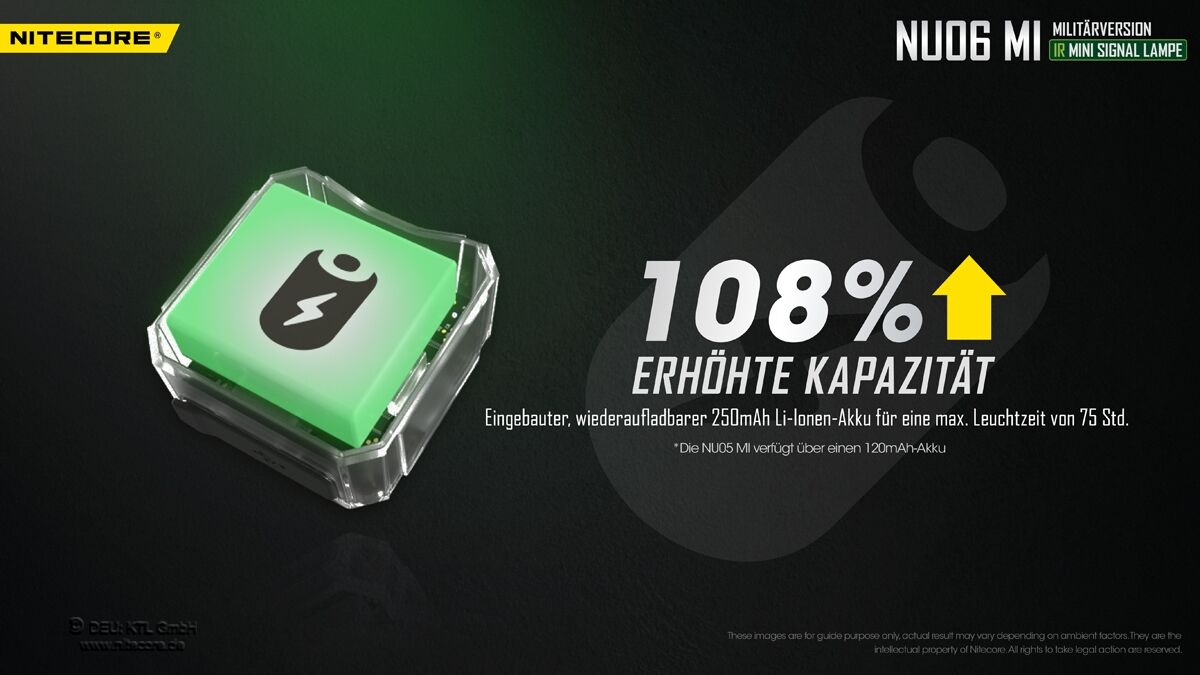 Nitecore NU06 MI - mehrfarbige Signalleuchte mit IR