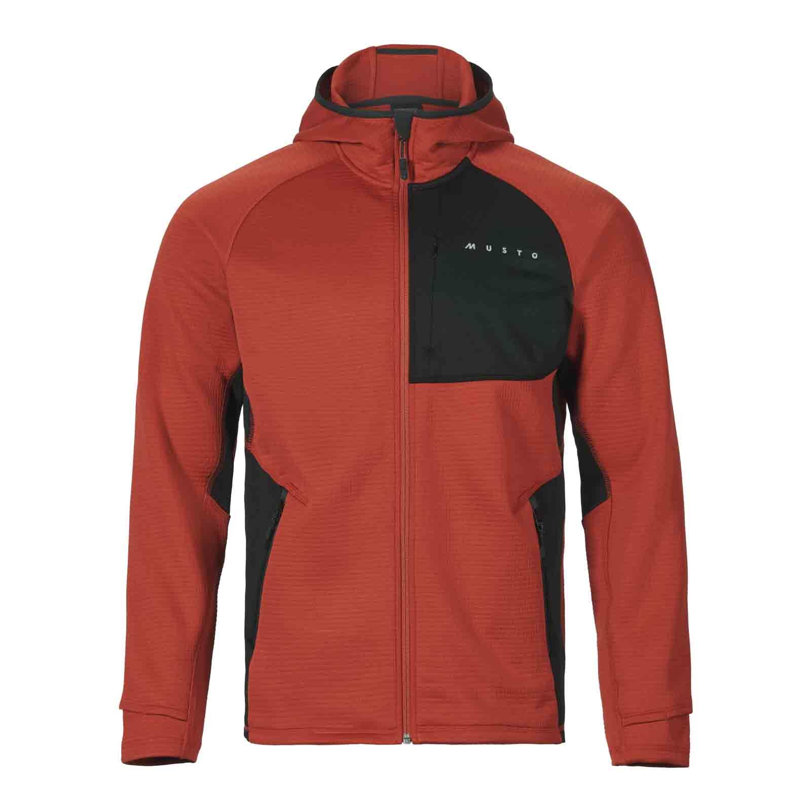 Musto Evo Hooded Tech Fleecejacke - Rust
