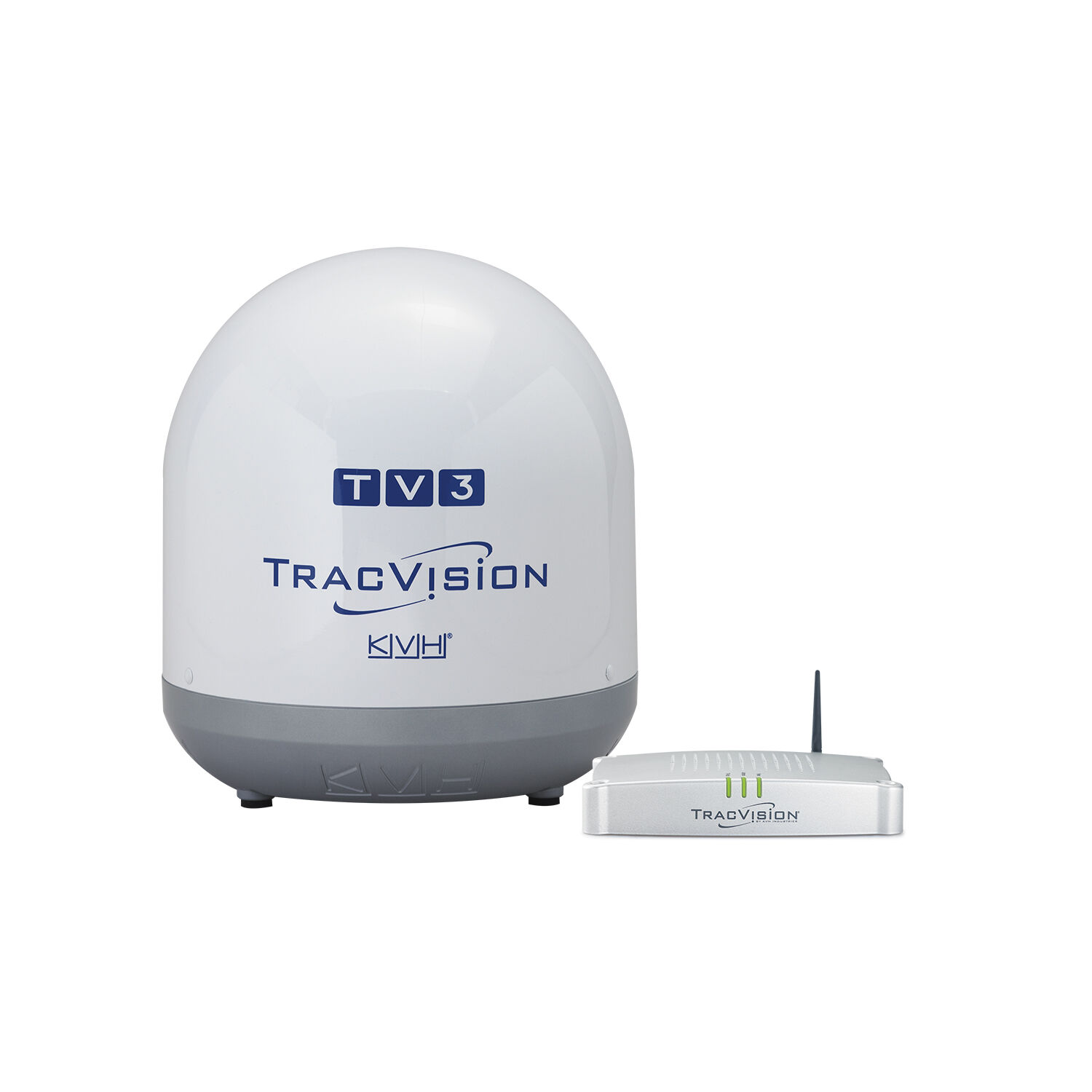 TV3_with_box KVH TracVision TV3 Single-LNB, mit IP-TV-Hub B