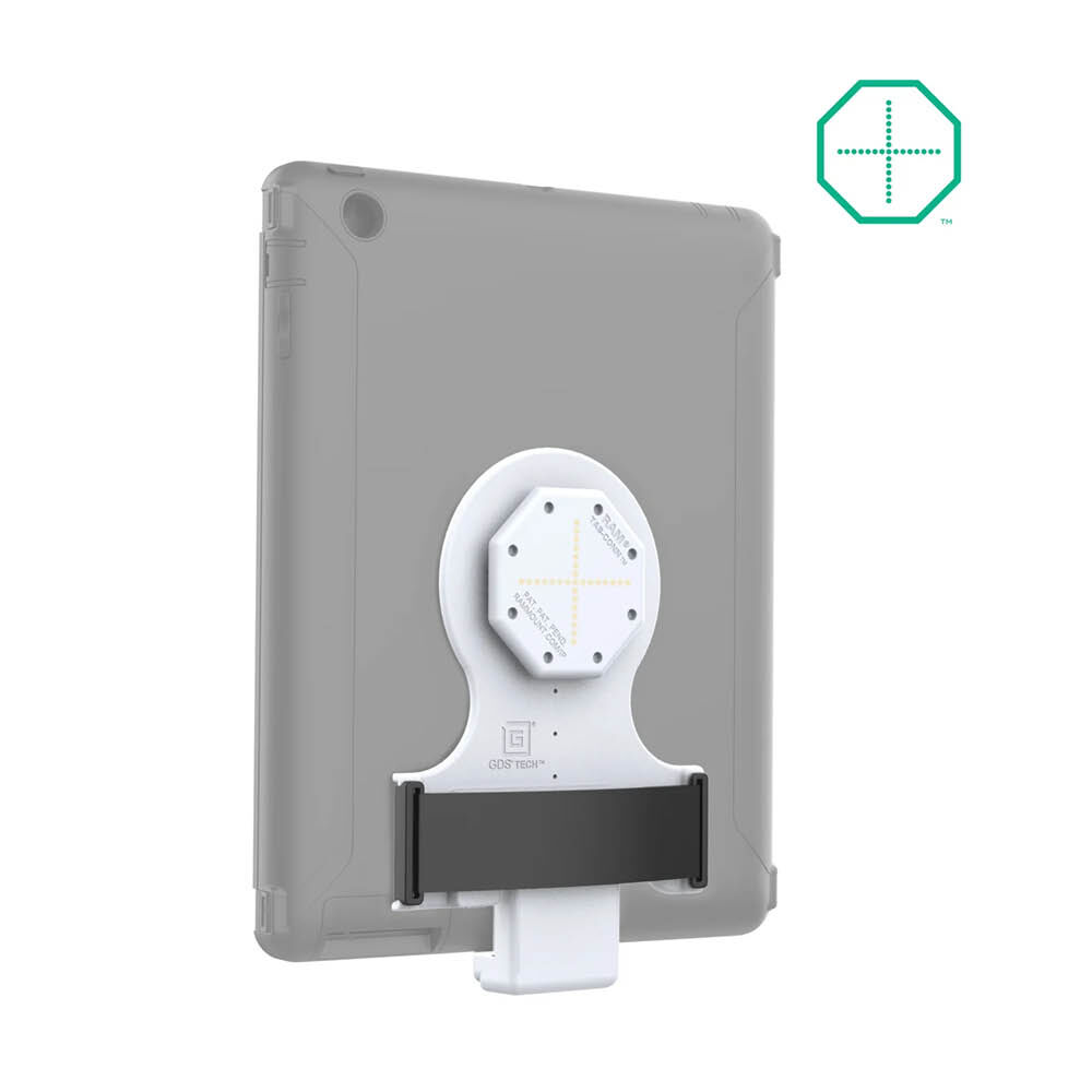 RAM Mounts GDS Tab-Conn für Tablets in Otterbox Defender Schutzhüllen - Rückseitige Pogo-Pads - Hellgrau