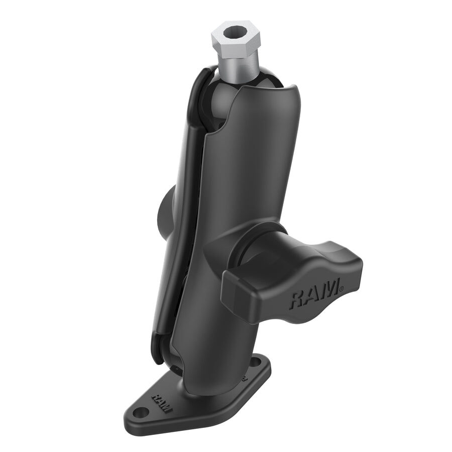 RAM Mounts Aufbau-Set - B-Kugel (1 Zoll), Diamond-Basisplatte (Trapez), mittlerer Verbindungsarm, Kugel mit 1/4"-20 Innengewinde